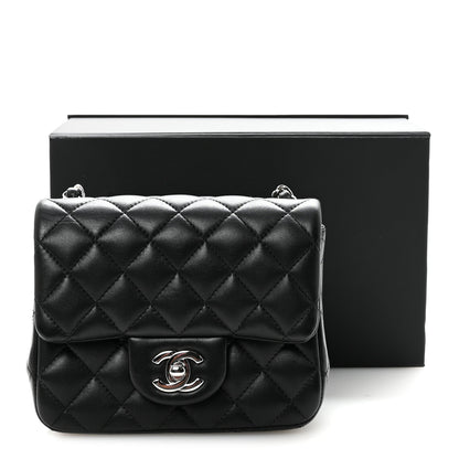 Chanel Lambskin Quilted Mini Square Flap Black 11 of 11