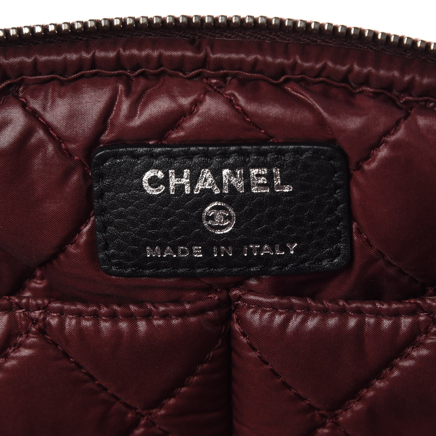 Chanel Caviar Quilted Cosmetic Case Black 6 of 9