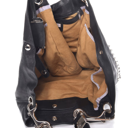 Jimmy Choo Calfskin Studded Lola Tote Black 5 of 8