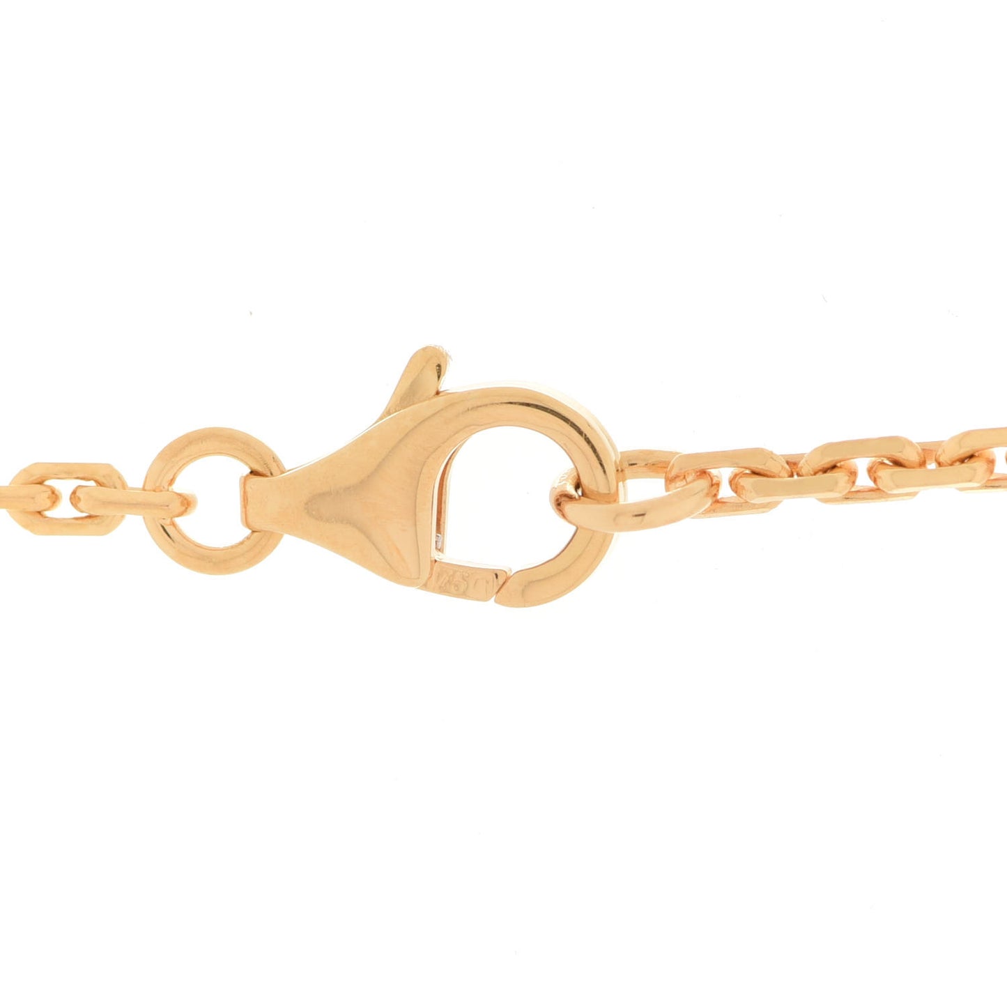 18K Yellow Gold 3 Diamonds LOVE Pendant Necklace