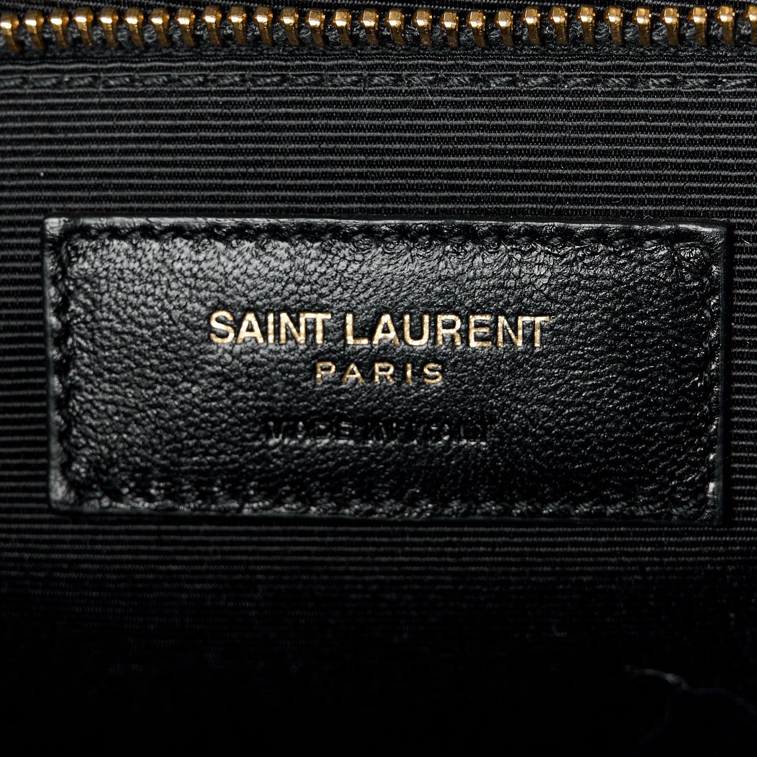 Saint Laurent SAINT LAURENT Grain De Poudre Matelasse Chevron Large Monogram Satchel Black 7 of 11