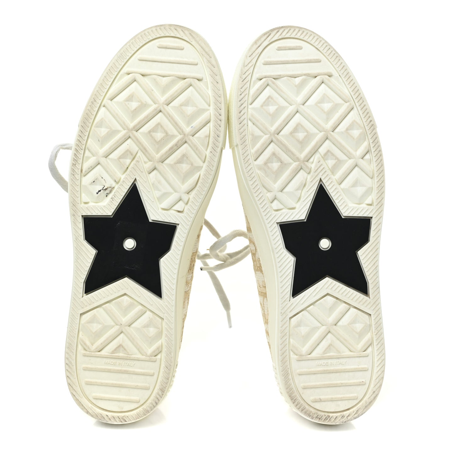 Canvas Oblique Walk'N'Dior Low Top Sneakers 38 Gold