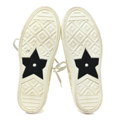 Christian Dior Canvas Oblique Walk'N'Dior Low Top Sneakers 38 Gold 5 of 14