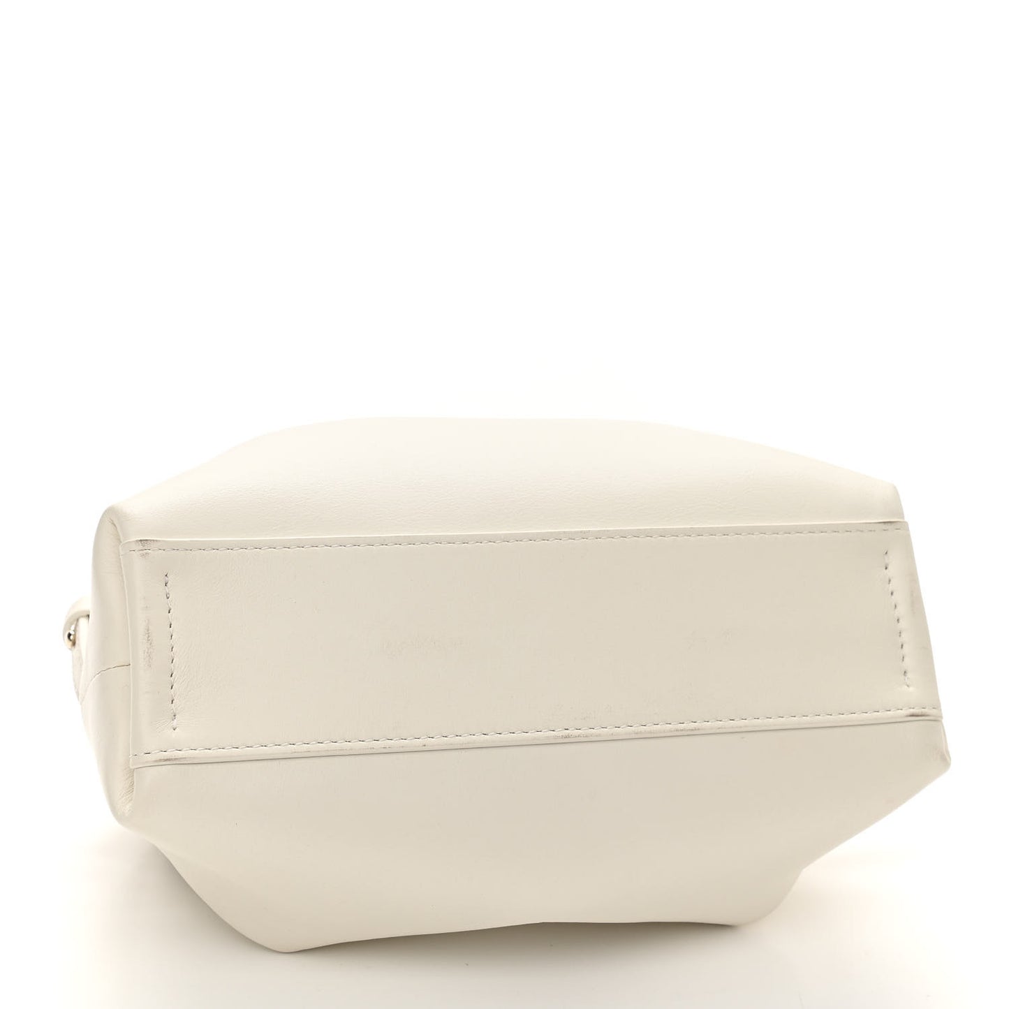 Calfskin Mini Judy Shoulder Bag White