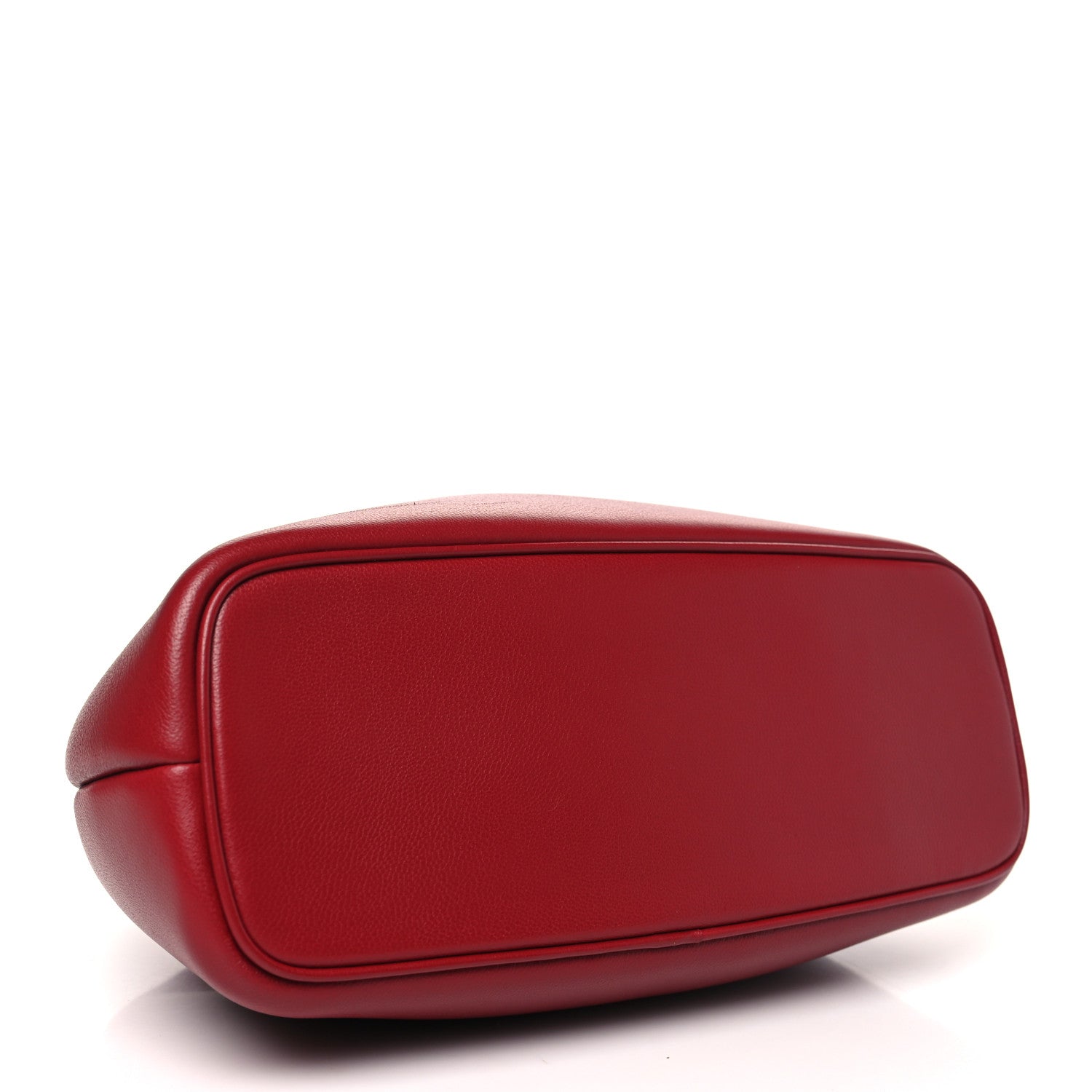 Jacquemus Lambskin Le Petit Calino Ring Top Handle Bag Dark Red 4 of 9