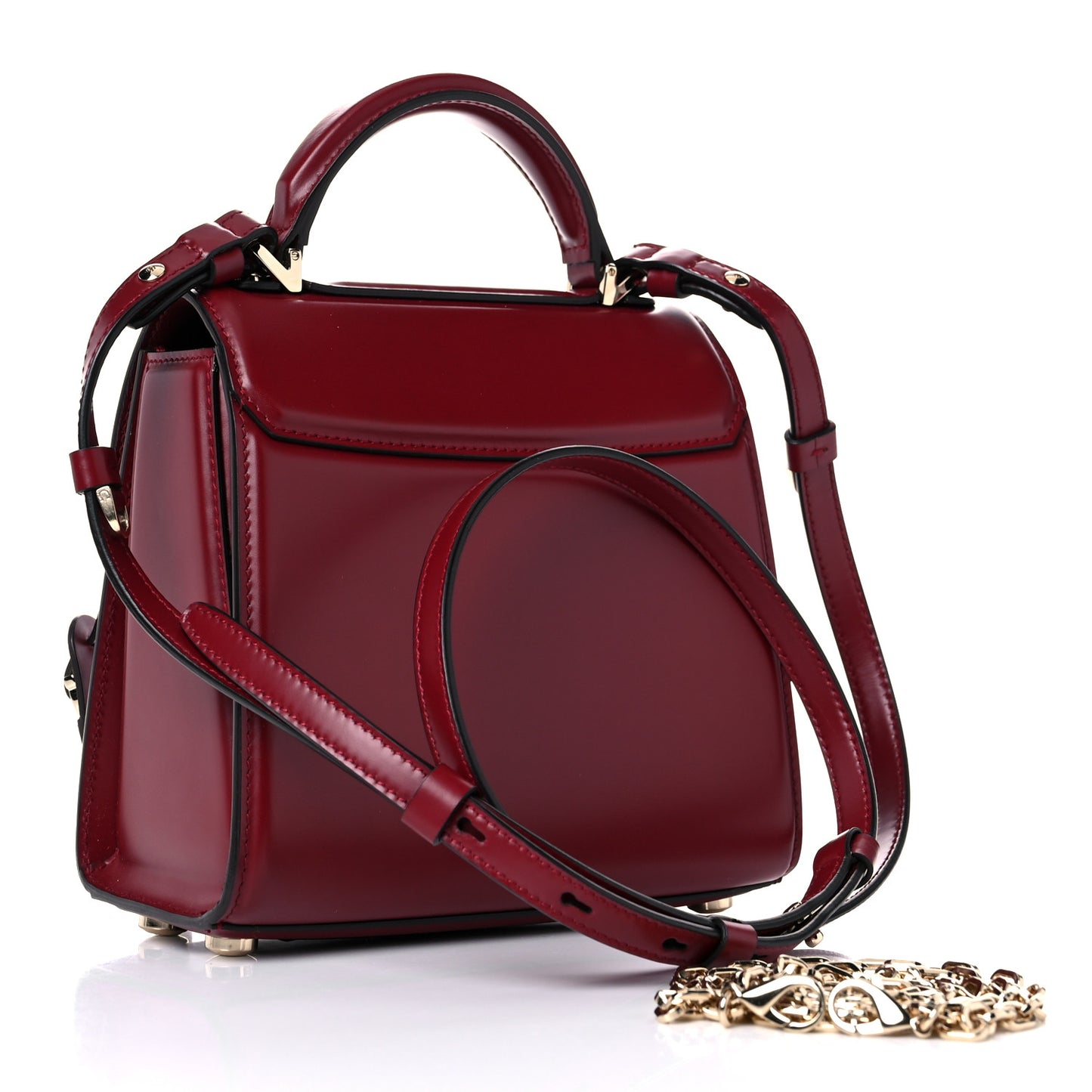 Smooth Calfskin Mini Boxyz Red
