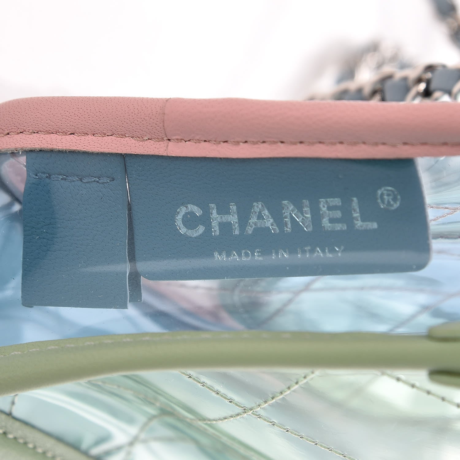 Chanel Lambskin PVC Quilted Mini Coco Splash Flap Blue Green 6 of 9