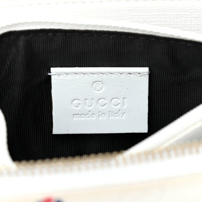 Gucci GG Plus Monogram Hearts GG Pierce Zip Around Wallet White Red 6 of 8
