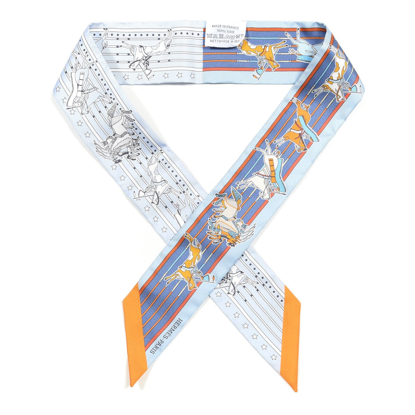 Silk Pani La Shar Pawnee Twilly Ciel Orange White