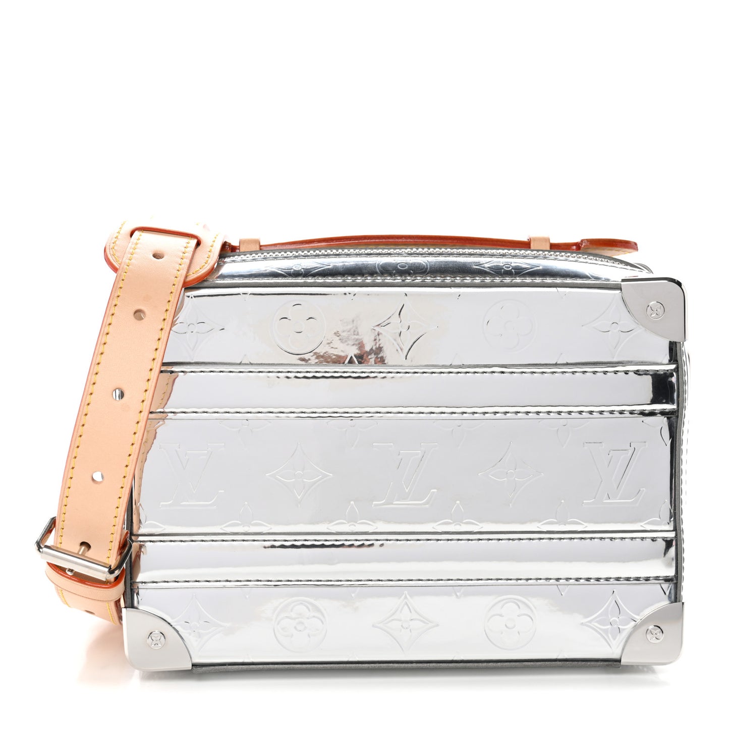 Monogram Mirror Handle Trunk Silver