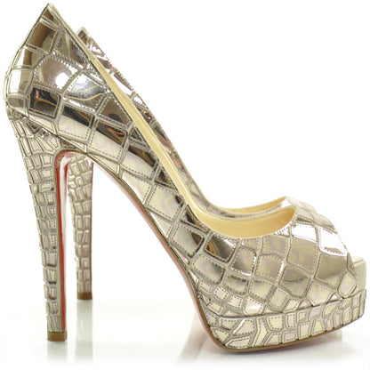 Christian Louboutin Crepe Satin Sequins Sobek 140 Pumps 37.5 5 of 8