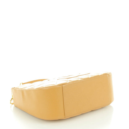 Chanel Caviar Quilted CC Shoulder Bag Beige 4 of 7
