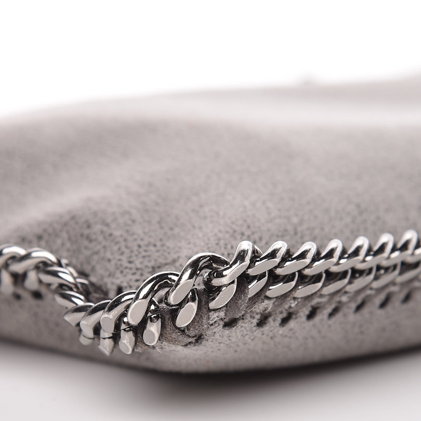 Shaggy Deer Falabella Clutch Light Grey