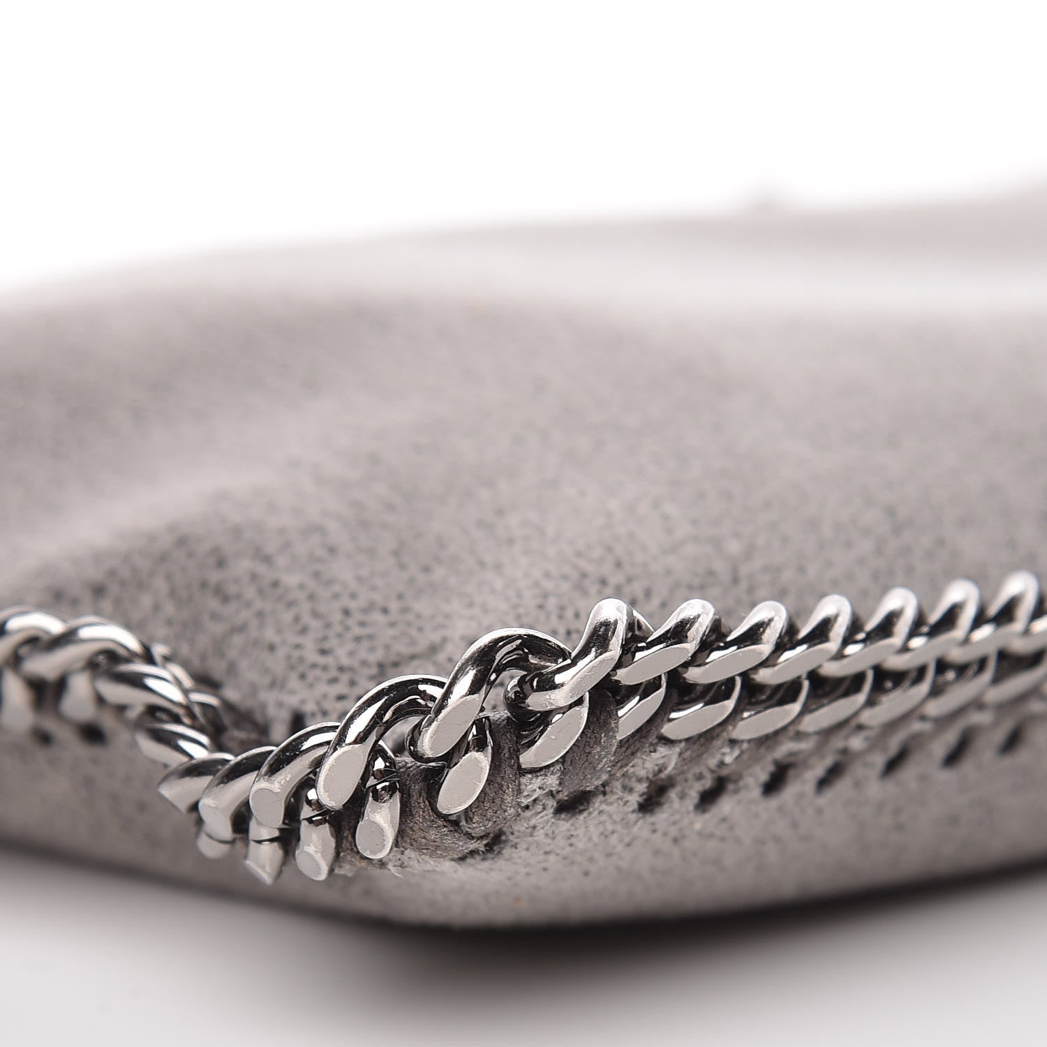 Stella McCartney Shaggy Deer Falabella Clutch Light Grey 8 of 9