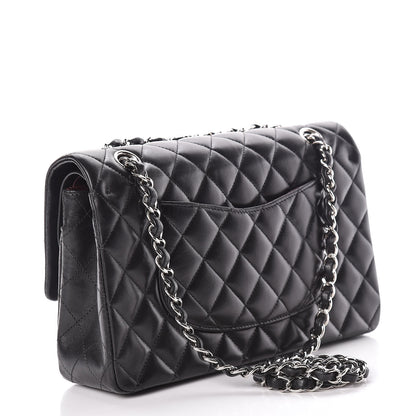 Chanel Lambskin Quilted Medium Double Flap Black 3 of 13