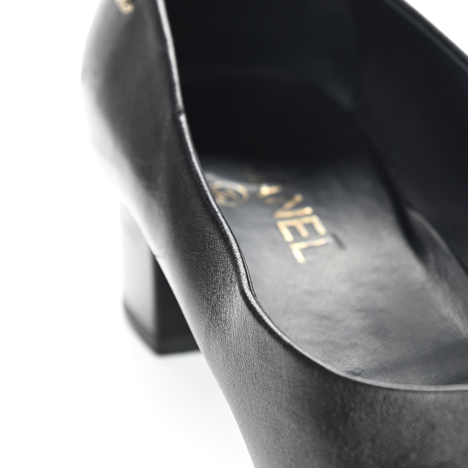 Chanel Lambskin Pearl Camellia Cap Toe Pumps 41 Black 10 of 14