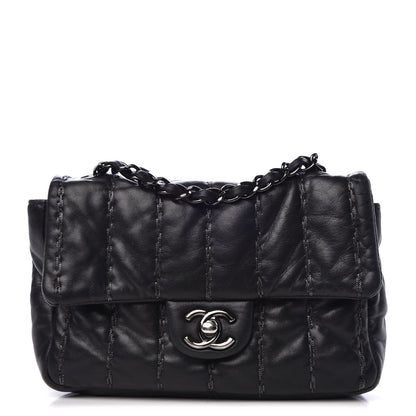 Chanel Lambskin Vertical Stitched Mini Flap Black 1 of 10