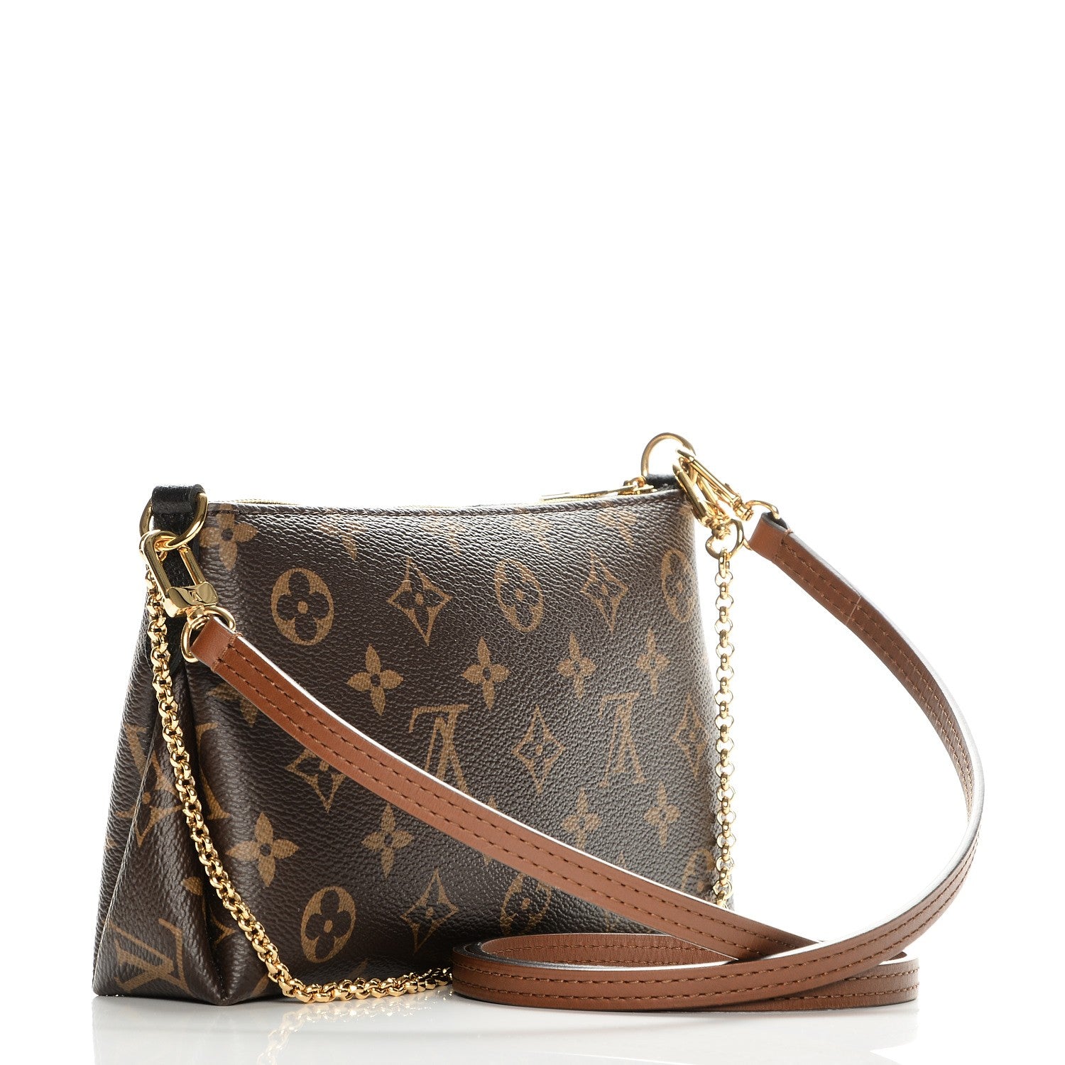 Louis Vuitton Monogram Pallas Clutch Black 3 of 9