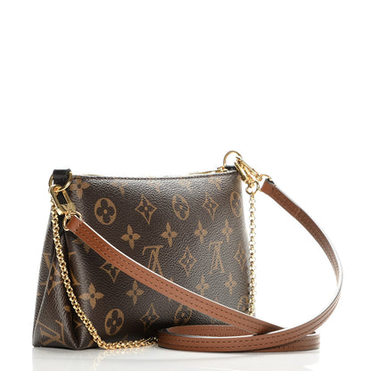 Louis Vuitton Monogram Pallas Clutch Black 3 of 9