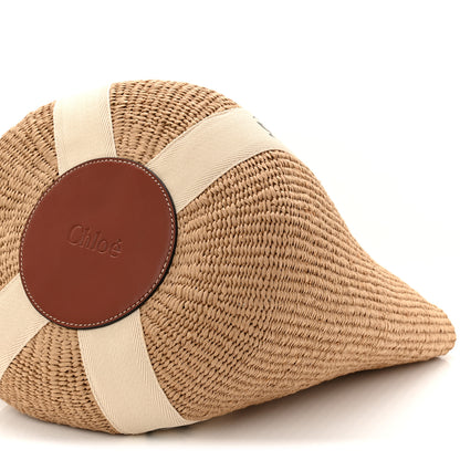 Chloe Raffia Large Woody Tote White 10 of 10
