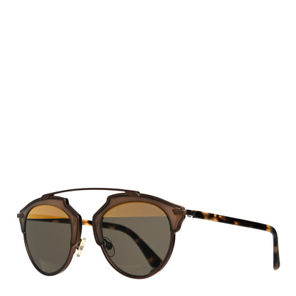 Christian Dior Mirrored So Real Sunglasses Tortoise 1 of 8