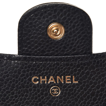 Chanel Caviar Quilted Compact Flap Wallet Black 6 of 8