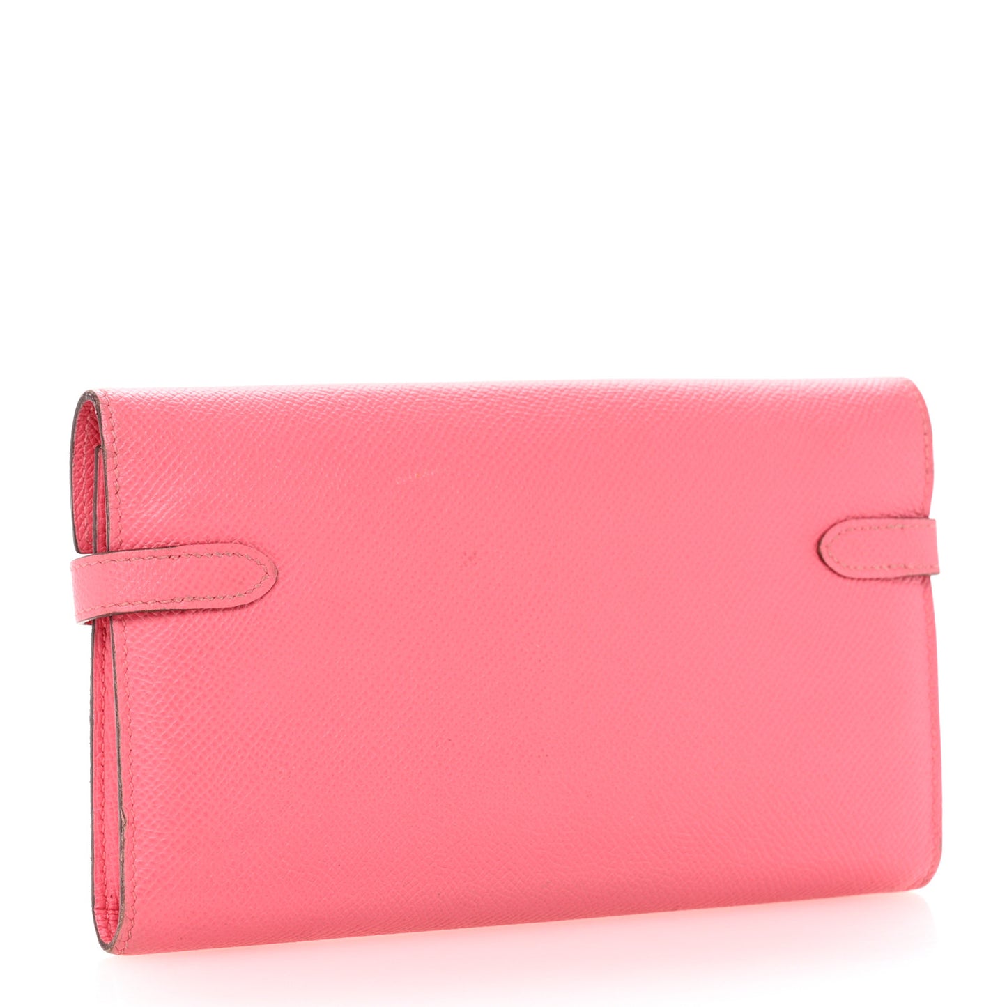 Epsom Kelly Longue Wallet Rose Azalee
