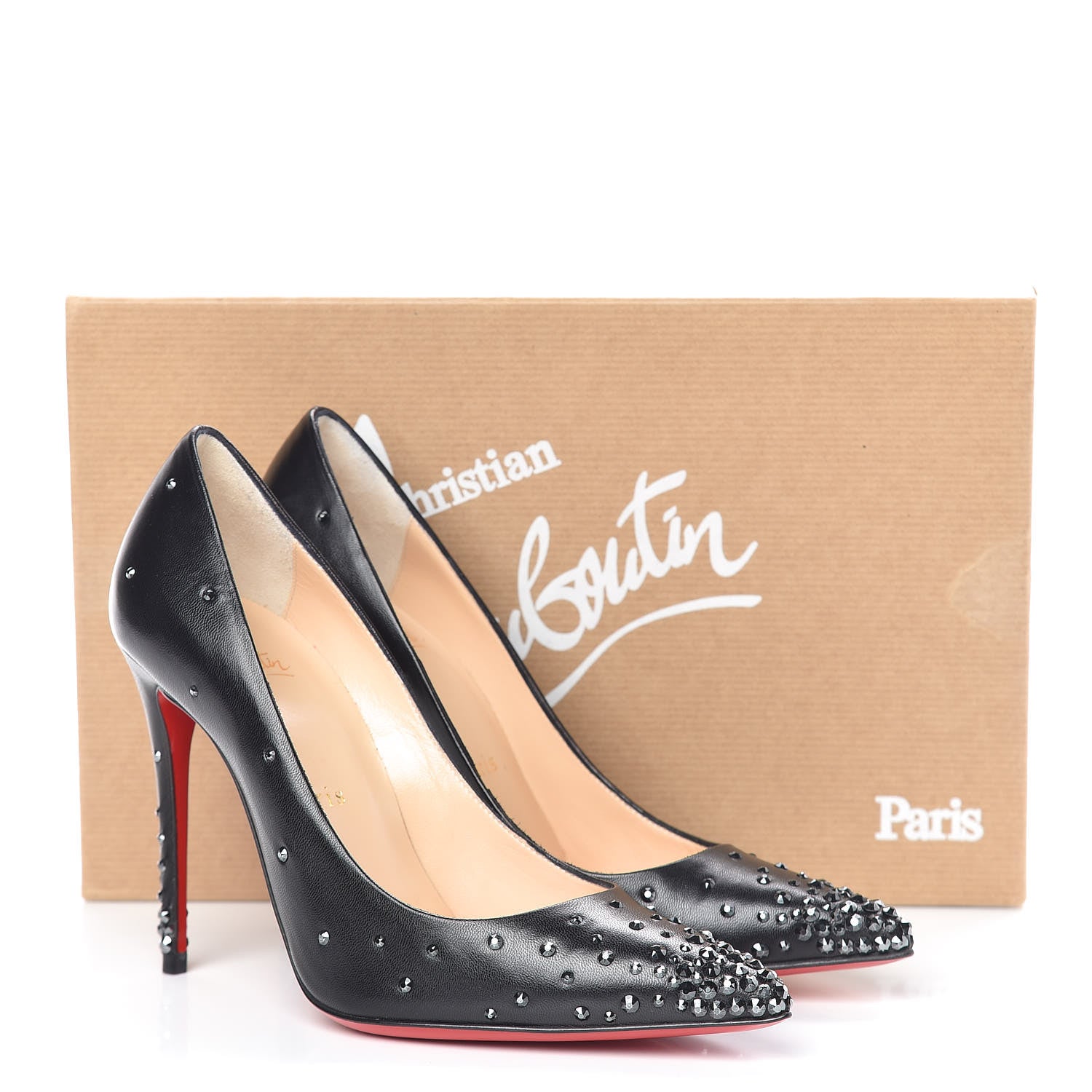 Christian Louboutin Kid Degrastrasss 100 Pumps 35.5 Hematite Black 9 of 9