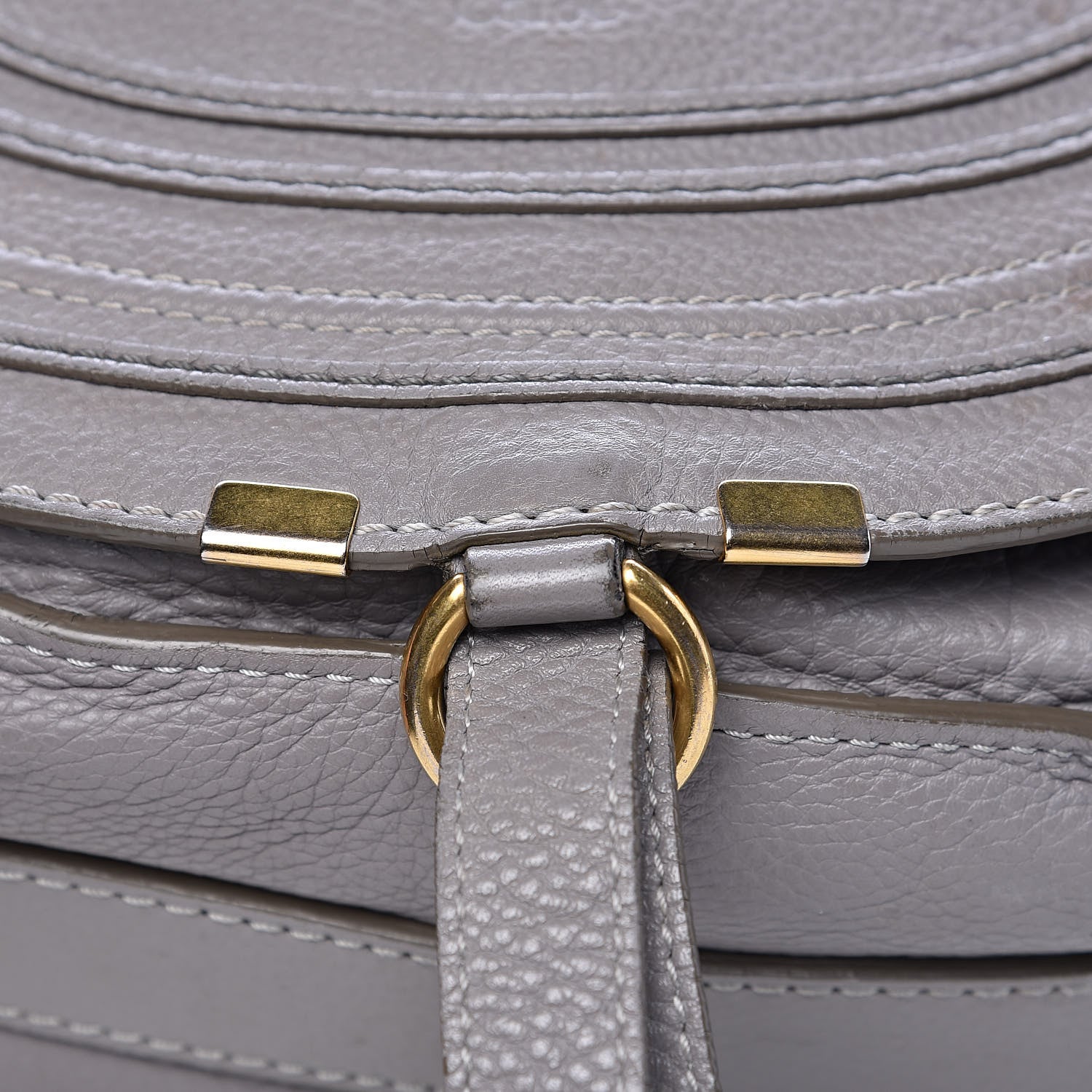 Chloe Calfskin Medium Marcie Round Crossbody Bag Cashmere Grey 13 of 23