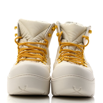 Bottega Veneta Technical Fabric Rubber Puddle Bomber Boots 38 String Egg Yolk 2 of 7