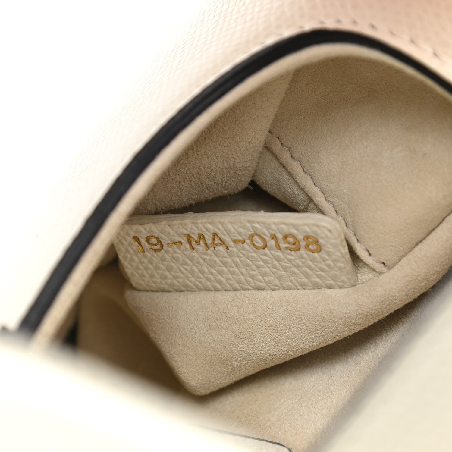 Christian Dior Grained Calfskin Mini Saddle Bag White 7 of 10