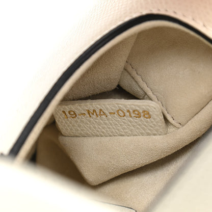 Christian Dior Grained Calfskin Mini Saddle Bag White 7 of 10