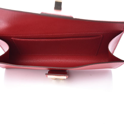 Hermes Chevre Mysore Medor 23 Clutch Rouge Casaque 5 of 11