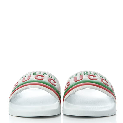 Gucci Nappa Original Gucci Mens Slide Sandals 11 Great White 2 of 8