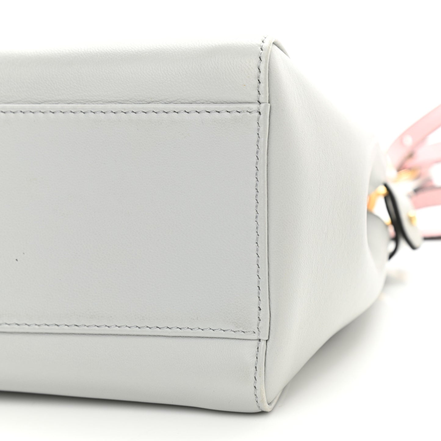 Nappa Colorblock Mini Peekaboo Iconic Satchel Grigio Perla Peonia Alga