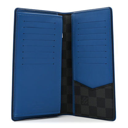 Louis Vuitton Damier Graphite Brazza Wallet Bleu Neon 5 of 7
