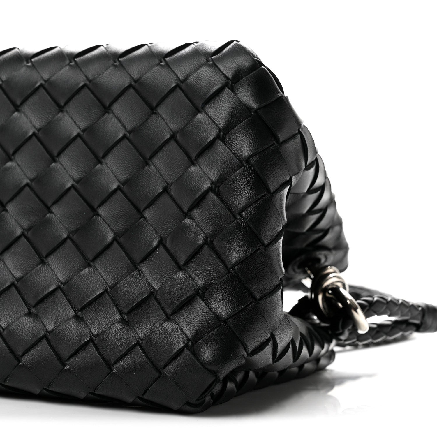 Bottega Veneta Nappa Intrecciato Small Parachute Shoulder Bag Black 9 of 10