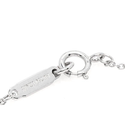 Tiffany 18K White Gold Diamond Metro Heart Pendant Necklace 6 of 6