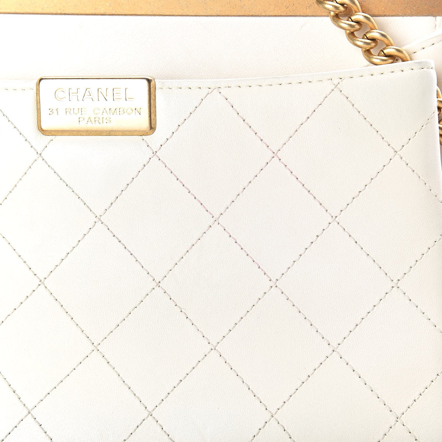 Chanel Lambskin Quilted Small Coco Lux Flap White 10 of 12