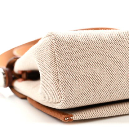 Hermes Military Toile Vache Hunter Herbag Zip Retourne 20 Ecru Beige Fauve 9 of 11
