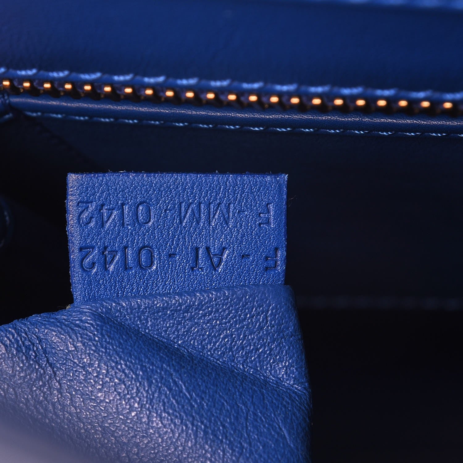 Celine Smooth Calfskin Mini Luggage Royal Blue 7 of 7