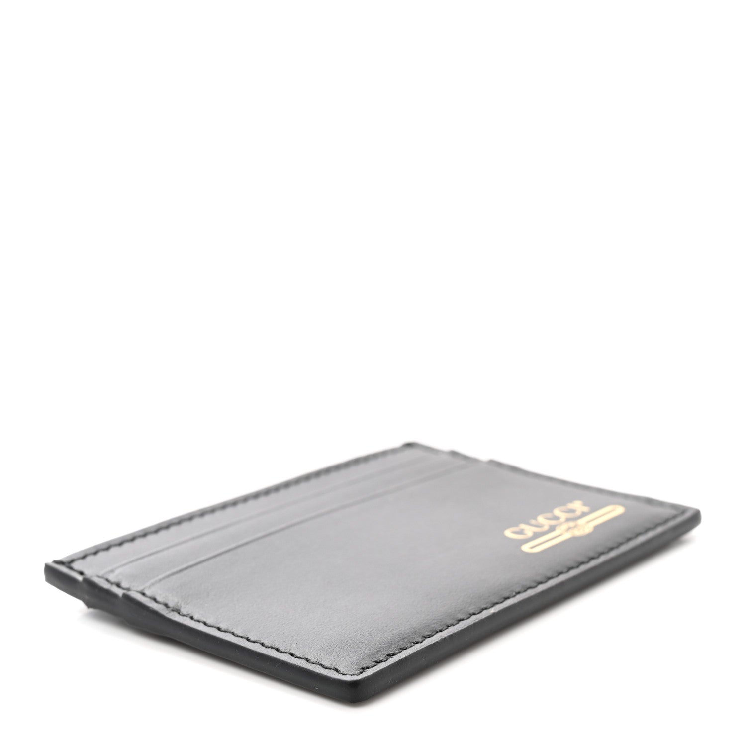 Gucci Plutone Calfskin Logo Card Holder Black 4 of 6