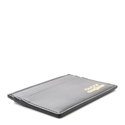 Gucci Plutone Calfskin Logo Card Holder Black 4 of 6