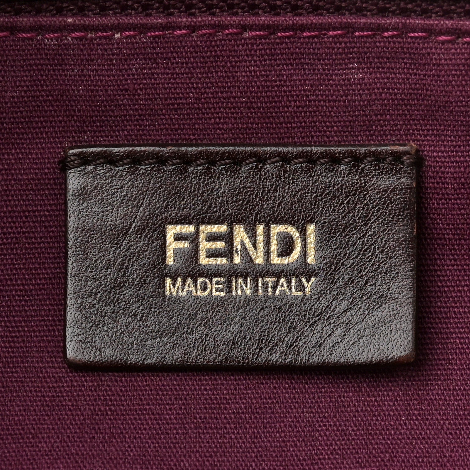 Fendi Zucca Patent Mia Shoulder Flap Tobacco 6 of 10