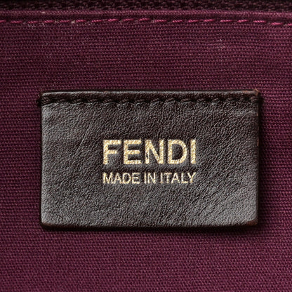 Fendi Zucca Patent Mia Shoulder Flap Tobacco 6 of 10