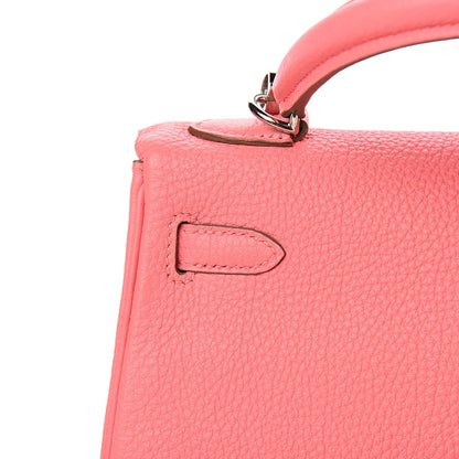 Hermes Togo Kelly Retourne 25 Rose Lipstick 28 of 33