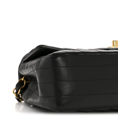 Chanel Lambskin Chevron Quilted Mini Rectangular Flap Black 9 of 12