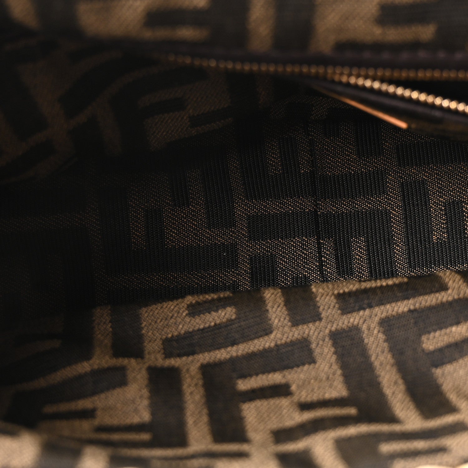 Fendi Hazelnut Stitch Raffia Baguette Beige 5 of 10