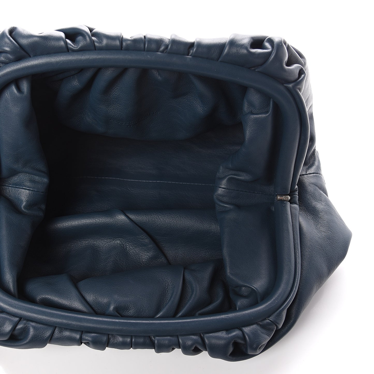 Smooth Butter Calf The Pouch Oversized Clutch Deep Blue