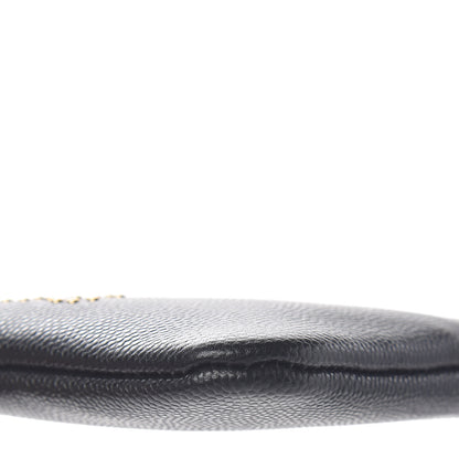 Chanel Caviar Studded Deauville Cosmetic Pouch Black 8 of 9